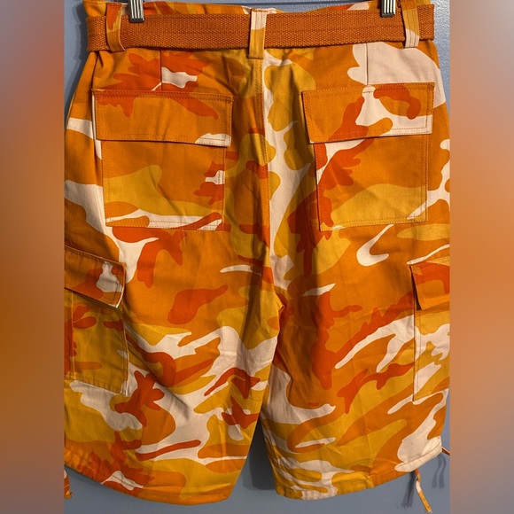 Urban City Cotton Polyester Blend Mens Cargo Shorts Size 36 Streetwear - Picture 11 of 13